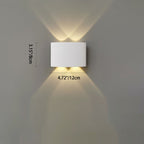 Modern Minimalist Waterproof Cylinder Rectangular Aluminium Iron Acrylic LED Wall Sconce Lamp For Outdoor Patio