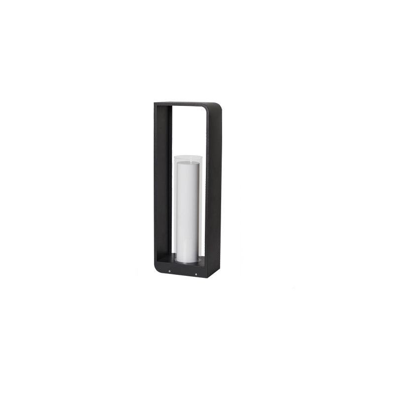 Modern Minimalist Square Frame Stainless Steel Acrylic LED Waterproof Lawn Landscape Light For Outdoor Patio Lumendat