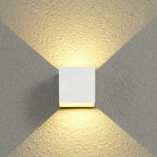 Outdoor Minimalist Square Cube Aluminum Waterproof LED Wall Sconce Lamp Lumendat