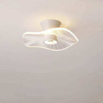 Modern Minimalist Round Rose Flower Iron Acrylic LED Flush Mount Ceiling Light For Living Room