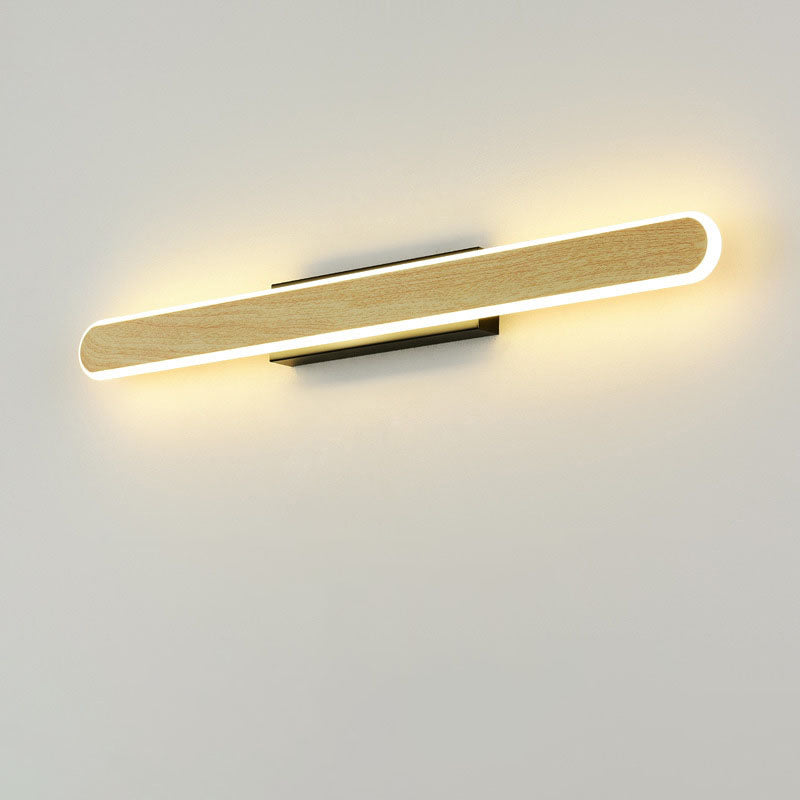 Scandinavian Modern Minimalist Wood LED Vanity Light Wall Sconce Lamp Lumendat