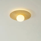 Contemporary Scandinavian Metal PE Round Ball LED Flush Mount Ceiling Light For Hallway