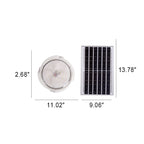 Modern Round Solar LED Remote Control Outdoor Indoor Flush Mount Lighting Lumendat