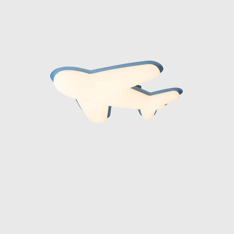 Lumendat Contemporary Creative Cartoon PE Plane LED Flush Mount Ceiling Light For Living Room Lumendat