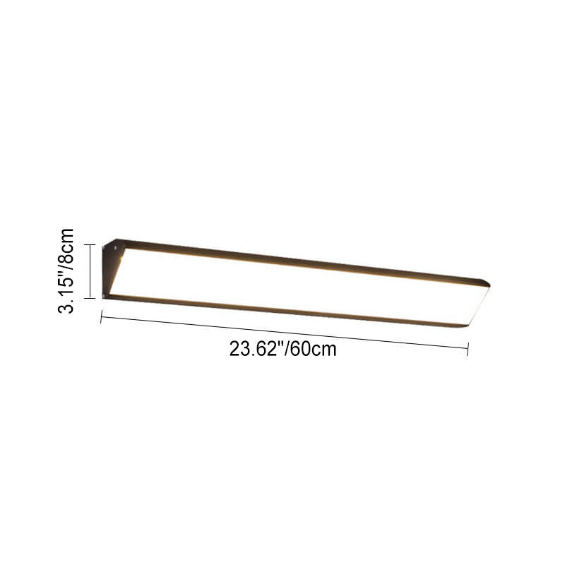 Modern Minimalist Outdoor Long Bar Aluminum Acrylic Waterproof LED Wall Sconce Lamp For Outdoor Lumendat