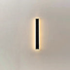 Minimalist Outdoor Solar Rectangular Strip Waterproof Patio LED Wall Sconce Lamp Lumendat
