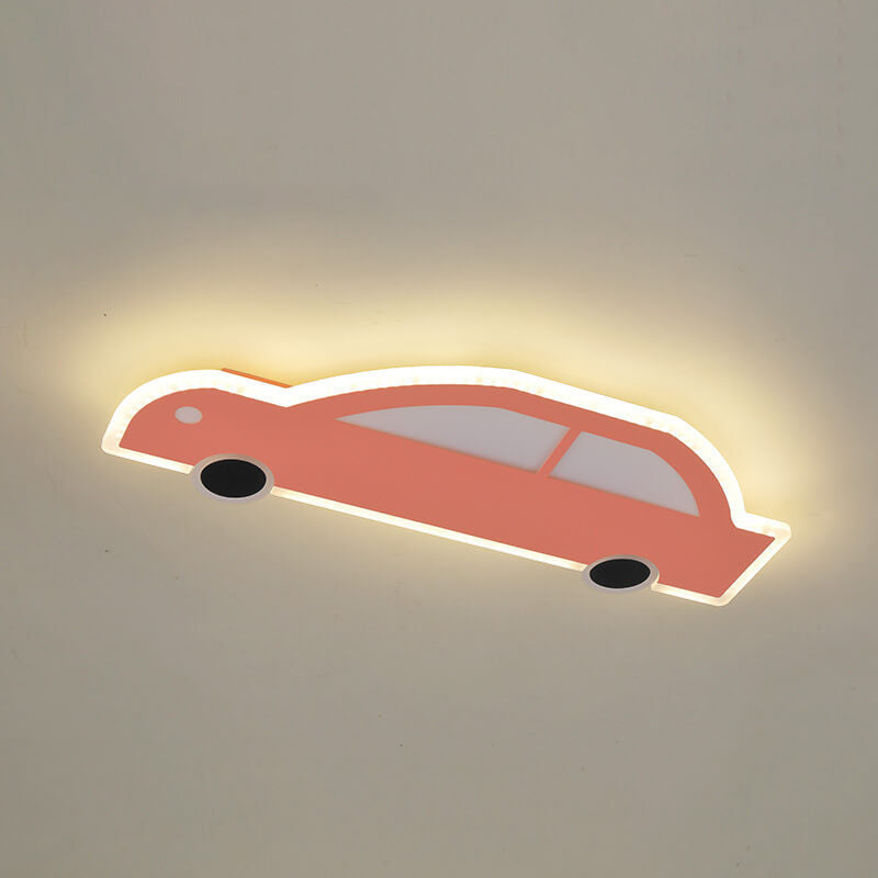 Lumendat Cartoon Creative Car Shape Iron LED Flush Mount Ceiling Light Lumendat