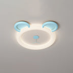 Lumendat Contemporary Creative Cartoon Panda PE Resin LED Kids Flush Mount Ceiling Light For Bedroom Lumendat