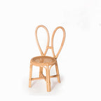 Lumendat Traditional Japanese Round Rattan Weaving Footstool Kids Backrest Chair For Entryways Lumendat