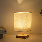 Contemporary Creative Fabric Square USB LED Table Lamp For Bedroom Lumendat