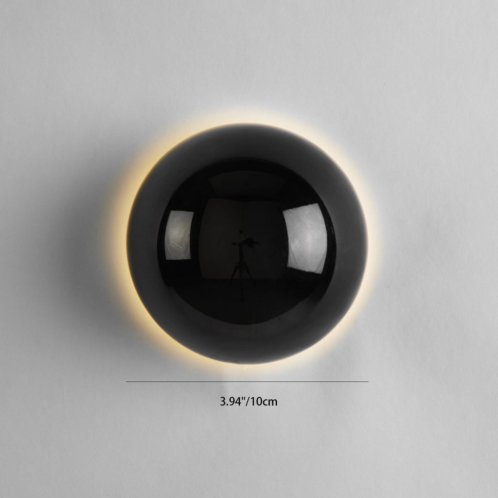 Modern Simplicity Meteorite Semicircle Metal LED Wall Sconce Lamp For Bedroom