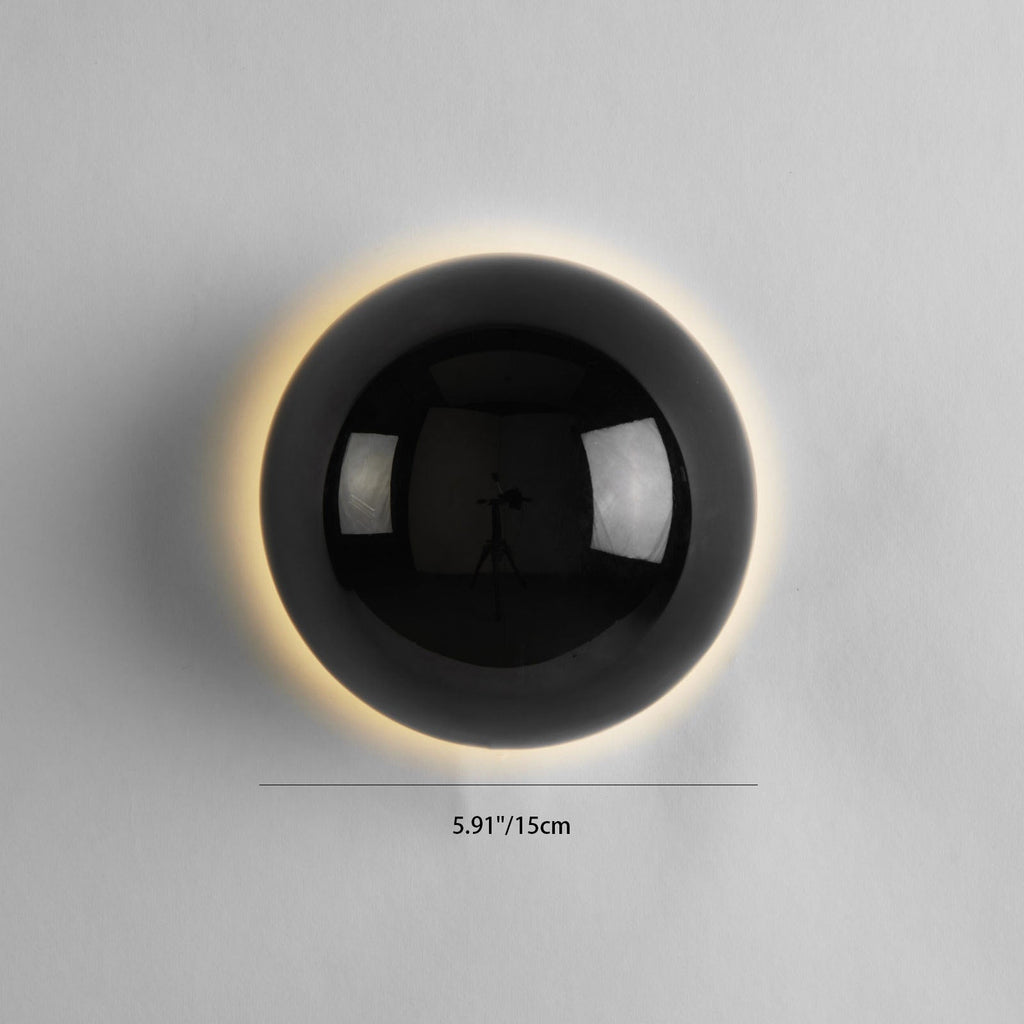 Modern Simplicity Meteorite Semicircle Metal LED Wall Sconce Lamp For Bedroom