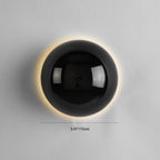 Modern Simplicity Meteorite Semicircle Metal LED Wall Sconce Lamp For Bedroom