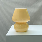 Modern Minimalist Striped Mushroom Glass 1-Light Table Lamp Lumendat