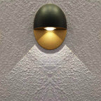 Modern Minimalist Oval Shape Aluminum Outdoor Waterproof LED Wall Sconce Lamp for Outdoor Patio Lumendat
