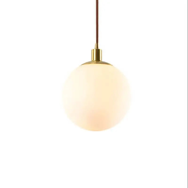 Nordic Minimalist White Orb 1-light Pendant Light Lumendat