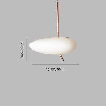 Contemporary Nordic Iron Pebbles LED Pendant Light for Bedroom
