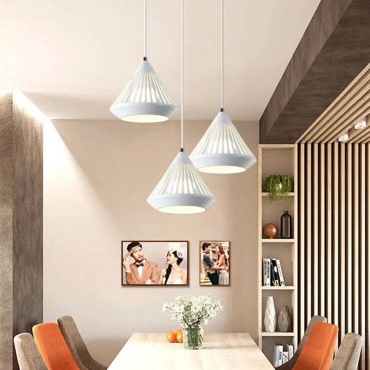 Modern Minimalist Iron Hollow Diamond Shape 1/3-light Island Light Chandelier Lumendat