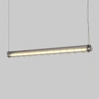 Contemporary Industrial Long Metal Acrylic 1/2 Light Island Light Chandelier for Dining Room Lumendat