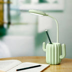 Lumendat Modern Children's Plastic Cactus Pencil Eye Protection USB LED Table Lamp Lumendat