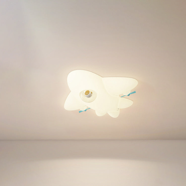 Lumendat Contemporary Creative PE Cartoon Aircraft LED Kids Flush Mount Ceiling Light For Living Room Lumendat
