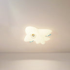 Lumendat Contemporary Creative PE Cartoon Aircraft LED Kids Flush Mount Ceiling Light For Living Room Lumendat