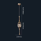 Contemporary Luxury Aluminum Water Drop Crystal LED Pendant Light for Living Room