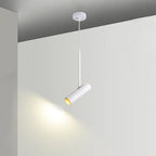 Contemporary Nordic Simplicity Metal Long Barrel 1-light Pendant Light for Bedroom BulbSquare