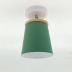 Nordic Macaron Column 1-light Semi-flush Mount Ceiling Light