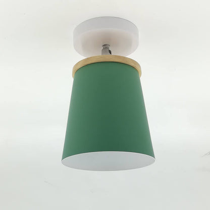 Nordic Macaron Column 1-light Semi-flush Mount Ceiling Light