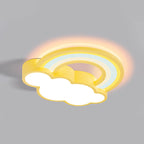 Childlike Cartoon Rainbow Cloud Design LED Flush Mount Light Lumendat