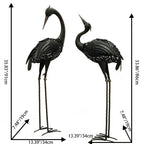 Contemporary Creative Iron Animal Crane LED Solar Waterproof Lawn Landscape Light For Outdoor Patio Lumendat