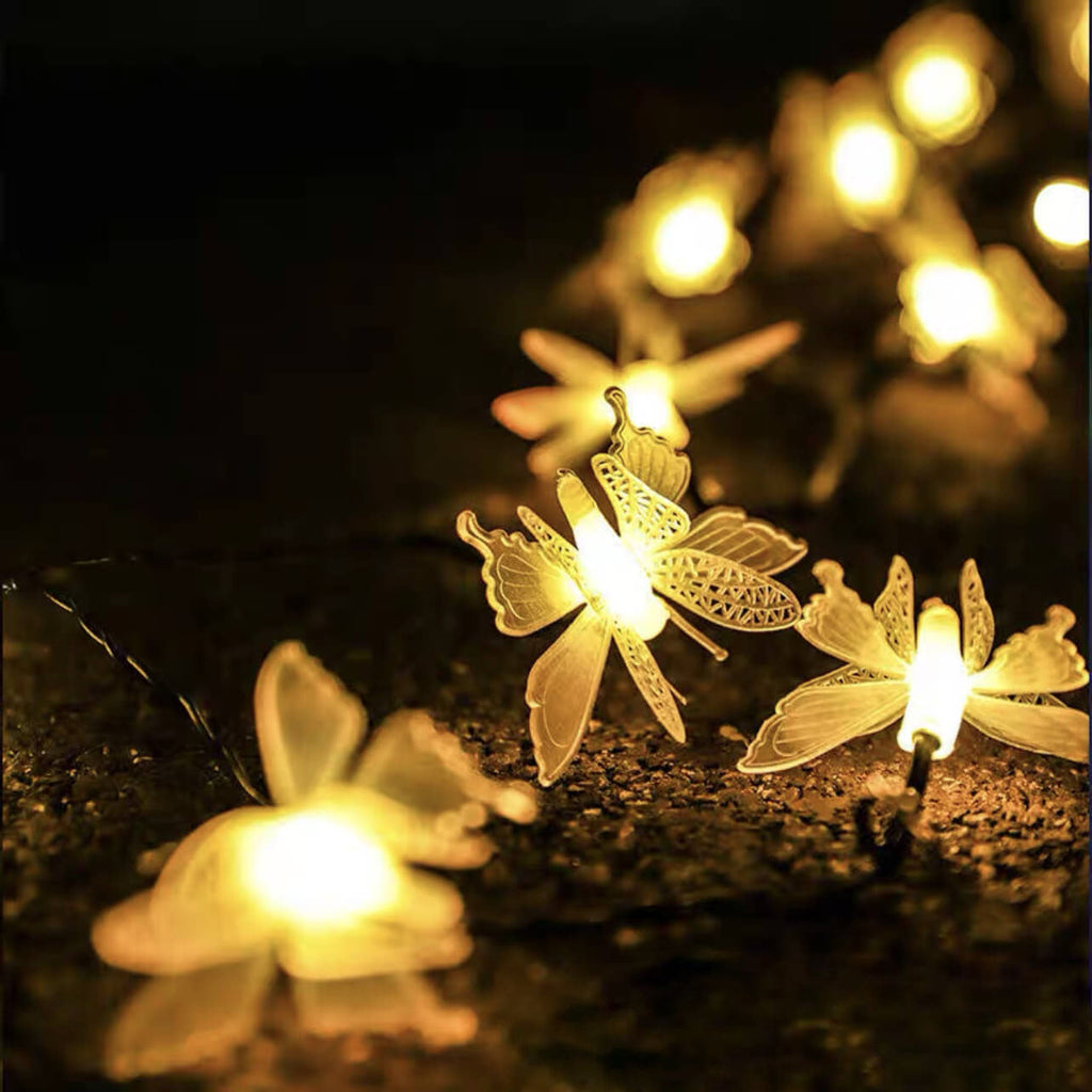 Modern Creative Butterfly Outdoor Patio Garden LED String Lights Lumendat