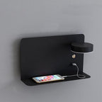 Modern Iron Square LED USB Rechargeable Wall Sconce Lamp