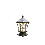 Modern Vintage Waterproof Patio Solar Outdoor Column Head Light Lumendat