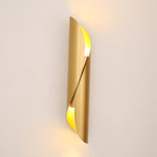 Contemporary Nordic Strip Spiral Iron 2-Light Wall Sconce Lamp For Hallway Lumendat