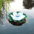 Creative Lotus Flower Waterproof Solar LED Outdoor Patio Pond Water Floating Light Lumendat