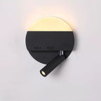 Modern Minimalist Round Square Acrylic Aluminum LED Reading Wall Sconce Lamp