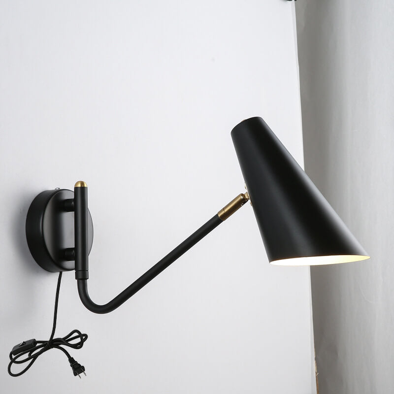 Nordic Creative Simple Rotating 1-Light Wall Sconce Lamp Lumendat