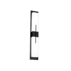 Outdoor Minimalist Rectangular Stainless Steel Acrylic LED Waterproof Wall Sconce Lamp Lumendat