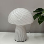 Modern Minimalist Mushroom Glass 1-Light Table Lamp Lumendat