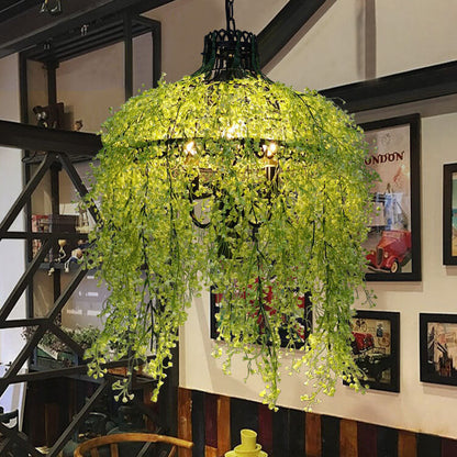 Creative Plant Vine 3-light Chandelier – Botanical Lobelia & Willow Designs