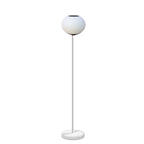 Solar Modern Minimalist Wrought Iron PE Oval LED Outdoor Standing Floor Lamp Lumendat