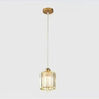 Modern Luxury Dazzling Prismatic Crystal Shade 1-light Pendant Light for Bedroom