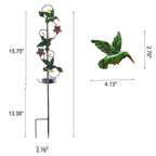 Solar Iron Hummingbird Butterfly Dragonfly Garden Lawn Landscape Light Lumendat