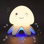 Creative Silicone Jellyfish Music USB Rechargeable Remote Control LED Night Light Table Lamp Lumendat