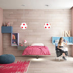 Modern Minimalist Creative Football 1-light Pendant Light BulbSquare
