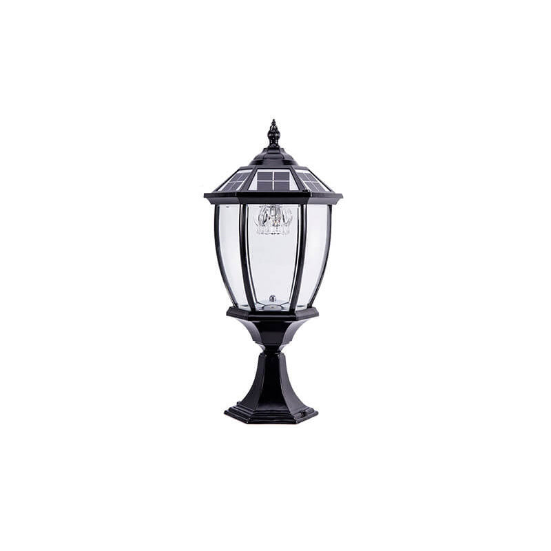 Outdoor Solar Waterproof Aluminum Glass 1-Light Lawn Landscape Light Lumendat