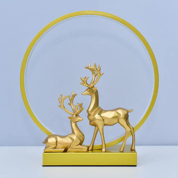 Nordic Creative Circle Deer USB LED Night Light Table Lamp Lumendat