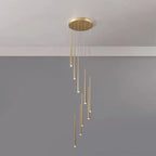 Modern Minimalist Tapered Tube Iron Acrylic LED Island Light Chandelier BulbSquare